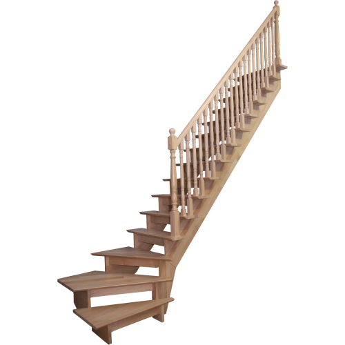 Маршевая деревянная лестница MODERN QT бук Маршевая деревянная лестница MODERN QT бук